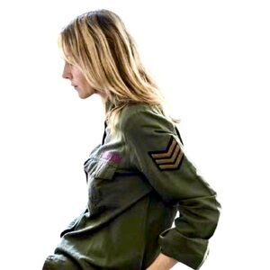 Zadig & Voltaire Button Up Army Military Long Sleeve Shirt Unisex Small